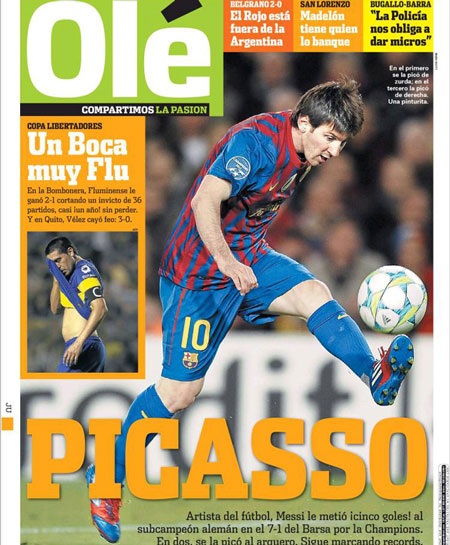 Nhìn lại ngày báo chí thế giới cạn ngôn từ vì Messi