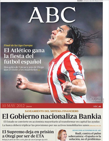 Giới truyền thông ngả mũ thán phục trước tân vương Atletico Madrid - 3 Giới truyền thông ngả mũ thán phục trước tân vương Atletico Madrid