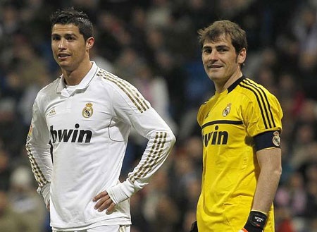 Iker Casillas và Cristiano Ronaldo là hai cầu thủ phải cày ải nhiều nhất dưới triều đại Mourinho