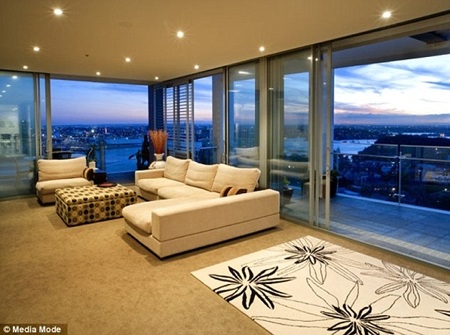 Nicole Kidman ‘cơi nới’ căn hộ xa xỉ ở Sydney - 3 Diện tích nơi ở của Nicole đã tăng gấp đôi với việc dỡ bỏ bức tường ngăn cách 2 căn hộ