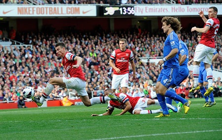 Nhìn lại trận derby thành London giữa Arsenal và Chelsea - 14 Sai lầm chết người của Koscielny nhìn từ một góc độ khác.