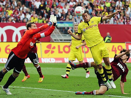 Dortmund đã có một trận đấu rất khó khăn trước Nurnberg