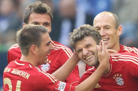 Bayern Munich hạ sát Schalke 04 ngay tại Gelsenkirchen - 1 Phong độ chói sáng của Muller đã giúp Bayern Munich giành chiến thắng