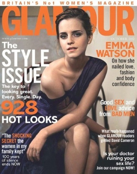 Sao “Harry Potter” hạnh phúc với vẻ đẹp “không hoàn hảo” - 1 Emma Watson tiết lộ việc vượt qua sự bất an về hình thể trên tạp chí Glamour số mới nhất