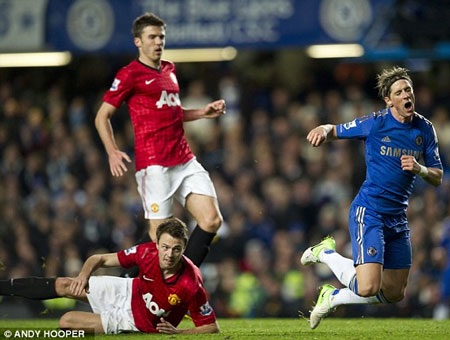 Jonny Evans khẳng định Torres cố ý ngã vờ - 1 Evans ủng hộ quyết định của trọng tài