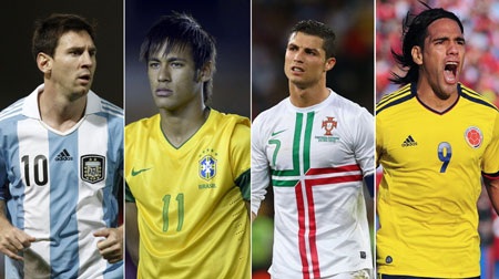 Cuộc đua thú vị giữa bộ tứ siêu đẳng Messi - Neymar - Ronaldo - Falcao - 1 Bộ tứ siêu đẳng Messi-Neymar-C.Ronaldo-Falcao