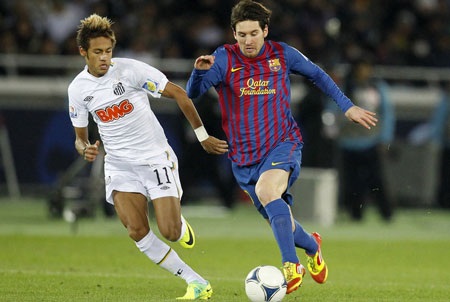 Cuộc đua thú vị giữa bộ tứ siêu đẳng Messi - Neymar - Ronaldo - Falcao - 2 Messi và Neymar, những biểu tượng của hai cường quốc bóng đá Nam Mỹ