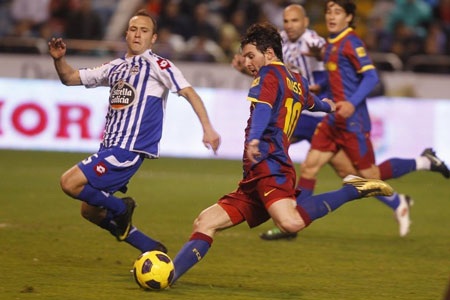 Những cuộc đụng độ Deportivo-Barcelona tại Riazor - 16 Tháng 12/2009, Barcelona có được chiến thắng 3-1 trước Deportivo trên sân Riazor.
