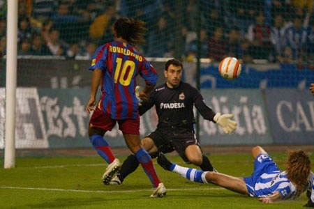 Những cuộc đụng độ Deportivo-Barcelona tại Riazor - 18 26/4/2008: Barcelona thúc thủ 0-2 tại Riazor.