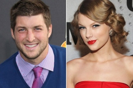 Thực hư những scandal tình ái làng thể thao năm qua - 4 Cầu thủ bóng bầu dục Tim Tebow và loạt ngôi sao Taylor Swift, Dianna Agron, Katy Perry