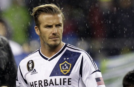 Nhìn lại 5 năm thực hiện “giấc mơ Mỹ” của David Beckham - 12 Khung cảnh buổi họp báo David Beckham tuyên bố kết thúc “giấc mơ Mỹ” của mình.