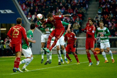 Greuther Furth không thể chống lại sức mạnh của Bayern Munich