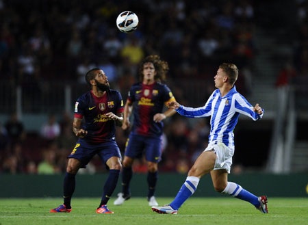 Barcelona đã giành chiến thắng tưng bừng 5-1 trước Sociedad ở lượt đi