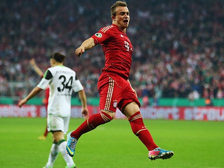 “Hủy diệt” Wolfsburg, Bayern Munich tiếp tục nuôi mộng “ăn ba” - 1 Shaqiri tỏa sáng với 2 pha kiến tạo và 1 bàn thắng