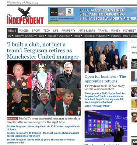 Báo giới Anh chấn động trước thông tin Alex Ferguson nghỉ hưu - 5 Báo giới Anh chấn động trước thông tin Alex Ferguson kết thúc sự nghiệp