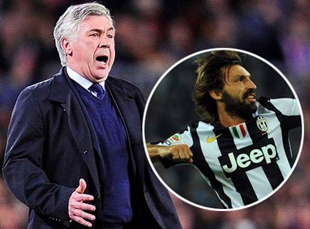 Ancelotti sắp đến Real Madrid cùng Andrea Pirlo - 1 Pirlo và Ancelotti sẽ tái ngộ tại Bernabeu?