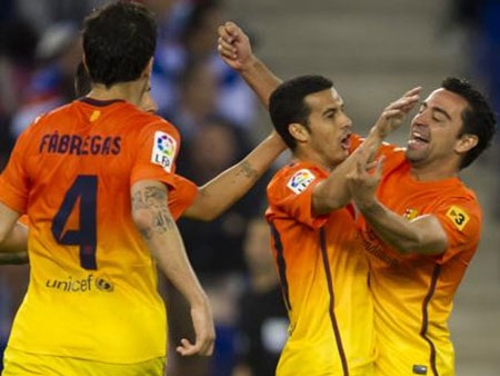 Đánh bại Espanyol, Barcelona áp sát kỷ lục của Mourinho - 1 Barcelona tiếp tục nuôi mộc cân bằng kỷ lục của đại kình địch Real Madrid