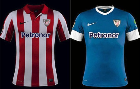 Trang phục thi đấu của các đội bóng La Liga 2013-14 - 2 Athletic Bilbao (Nike)