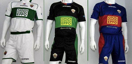 Trang phục thi đấu của các đội bóng La Liga 2013-14 - 7 Elche (Acerbis)