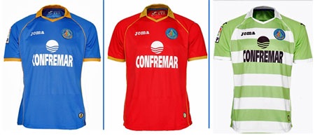 Trang phục thi đấu của các đội bóng La Liga 2013-14 - 9 Getafe (Joma)