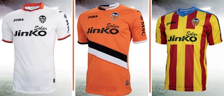 Trang phục thi đấu của các đội bóng La Liga 2013-14 - 18 Valencia (Joma)