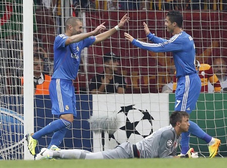 C.Ronaldo và Benzema là niềm hy vọng lớn nhất của Real Madrid khi tiếp đón Juventus