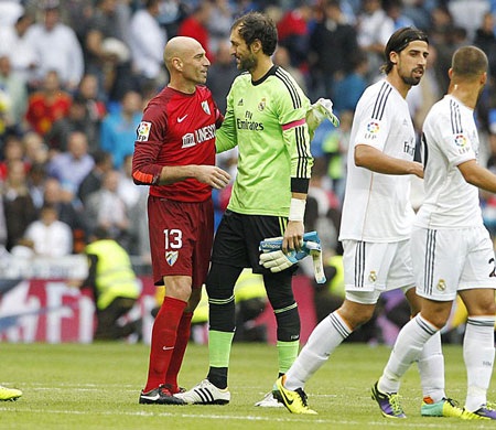 Real Madrid: Những biến chuyển tích cực trước đợt “leo dốc” - 2 Diego Lopez lần đầu giữ sạch lưới tại Bernabeu kể từ ngày 17/2