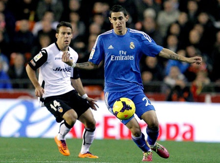 Real Madrid “hút chết” trước Valencia tại Mestalla - 2 Di Maria có một trận đấu xuất sắc tại Mestalla