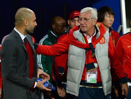 Hạ gục Quảng Châu Evergrande, Bayern Munich tiến vào chung kết - 1 Với dàn cầu thủ chất lượng hơn hẳn, Guardiola dễ dàng đánh bại Lippi
