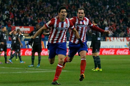 Atletico Madrid của Diego Costa vẫn đang thi đấu hết sức ổn định