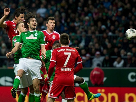 Bremen không còn là đối thủ xứng tầm với Bayern Munich