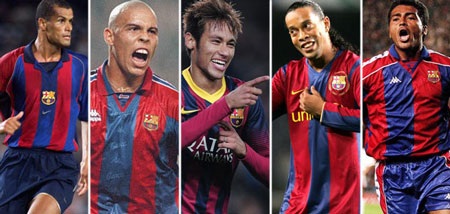 Neymar đang tiếp bước các tiền bối tại Nou Camp