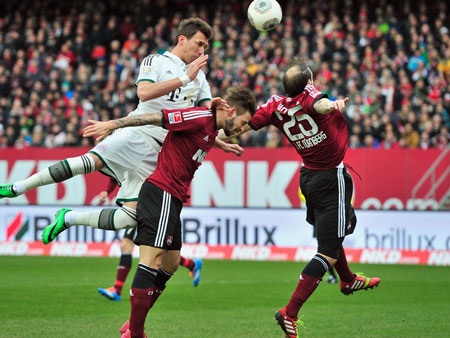 Dortmund hủy diệt Bremen, Bayern Munich thắng nhọc Nurnberg - 1 Bayern Munich giành chiến thắng một cách đầy bản lĩnh trên sân Grudgid
