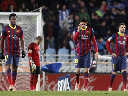 Năm 2014 là thảm họa đối với Barcelona - 1 Bước sang năm 2014, Barcelona đang thể hiện sự rệu rã