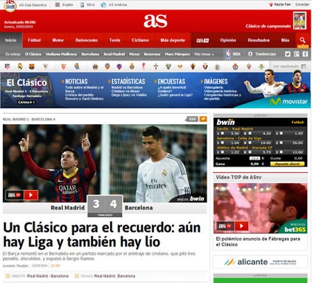 Các tờ báo Tây Ban Nha: tờ