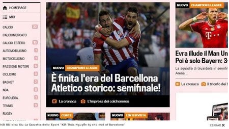 Truyền thông quốc tế “vùi dập” màn trình diễn thảm hại của Barcelona - 1 Atletico tạo nên cơn địa chấn