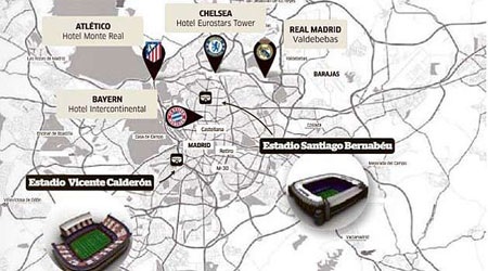 Bán kết lượt đi Champions League: Mọi ngả đường đều hướng về Madrid - 1 Madrid sẽ là trung tâm của bóng đá châu Âu