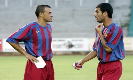 Luis Enrique: Từ ngôi sao Real đến người dẫn dắt Barca - 6 Luis Enrique cùng đồng đội