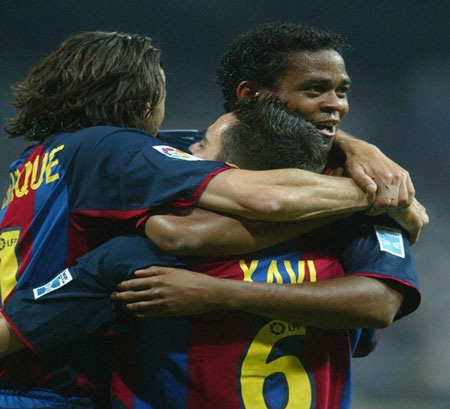 Luis Enrique: Từ ngôi sao Real đến người dẫn dắt Barca - 7 Luis Enrique cùng đồng đội