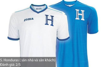 Những bộ trang phục thi đấu xấu nhất tại World Cup 2014 - 5 Những bộ trang phục thi đấu xấu nhất tại World Cup 2014