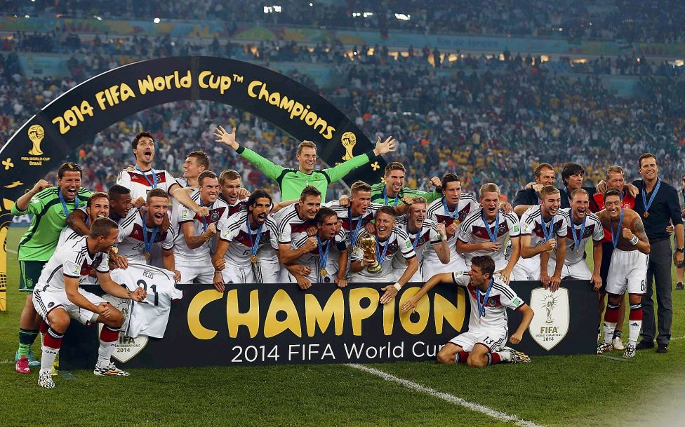 World Cup
2014, Đức trở thành đội bóng đầu tiên vô địch World Cup trên đất châu Mỹ
