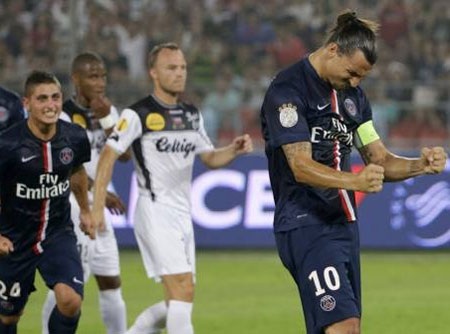 Ibrahimovic
đem về danh hiệu đầu tiên cho PSG trong mùa giải mới