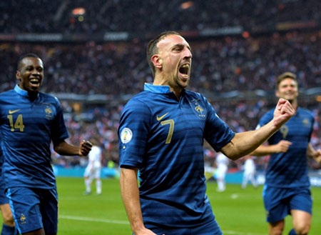 Ribery
tuyên bố chia tay đội tuyển Pháp