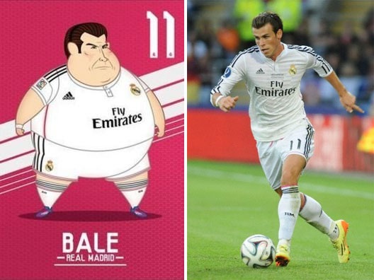 Biếm họa: Khi dàn sao Real Madrid phát phì - 2 Gareth Bale
