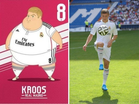 Biếm họa: Khi dàn sao Real Madrid phát phì - 4 Toni Kroos