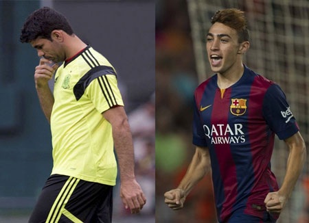 Diego Costa dính chấn thương, Del Bosque triệu tập thần đồng Munir - 1 Diego Costa
vẫn kém duyên với
