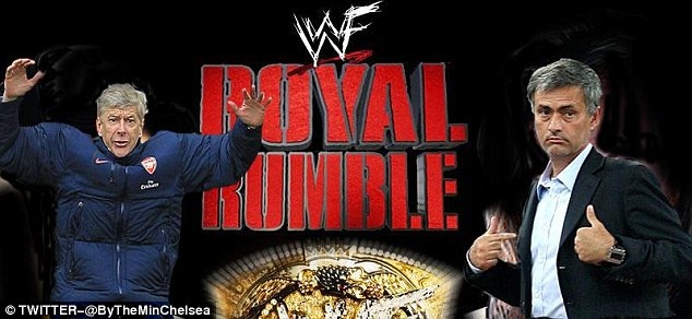 Biếm họa về vụ xô xát giữa Mourinho và Wenger - 4 Ảnh “gốc” vụ xô xát bên đường biên giữa Wenger và Mourinho.