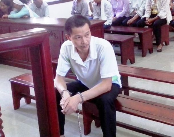 Bị cáo Lê Huy Phúc tại tòa