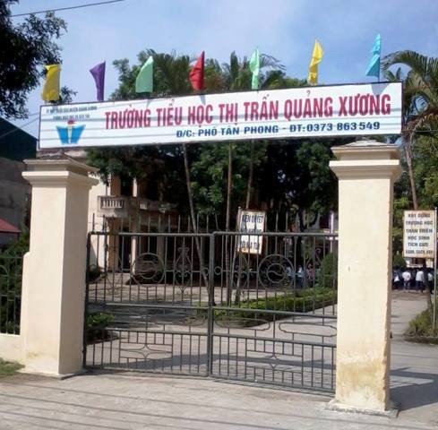 Phó Phòng GD cấm PV ghi âm và từ chối cung cấp biên bản - 1 Trường tiểu học thị trấn Quảng Xương (huyện Quảng Xương, Thanh Hóa).