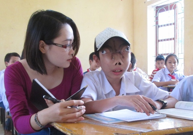 Chữ viết của Tuấn sau hơn 4 năm không đụng đến sách vở